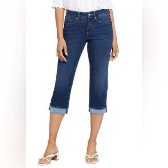NYDJ Denim - NYDJ Blue Ankle Cropped Jeans with Lift/Tuck Technology